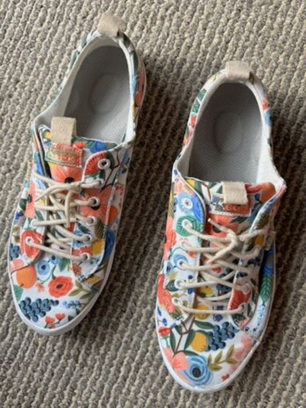 Keds canvas sneakers with floral print size 8